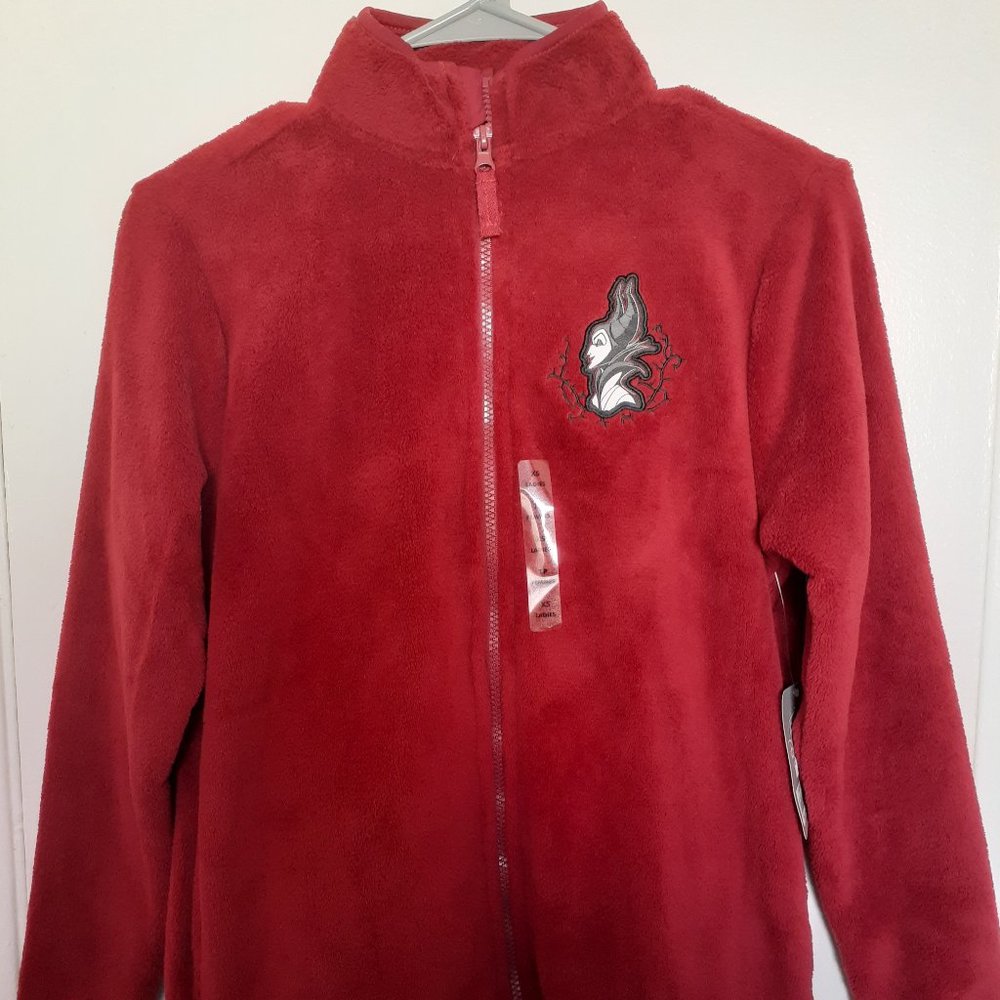 Disney Maleficent Zip up Fleece Jacket, New with Tags